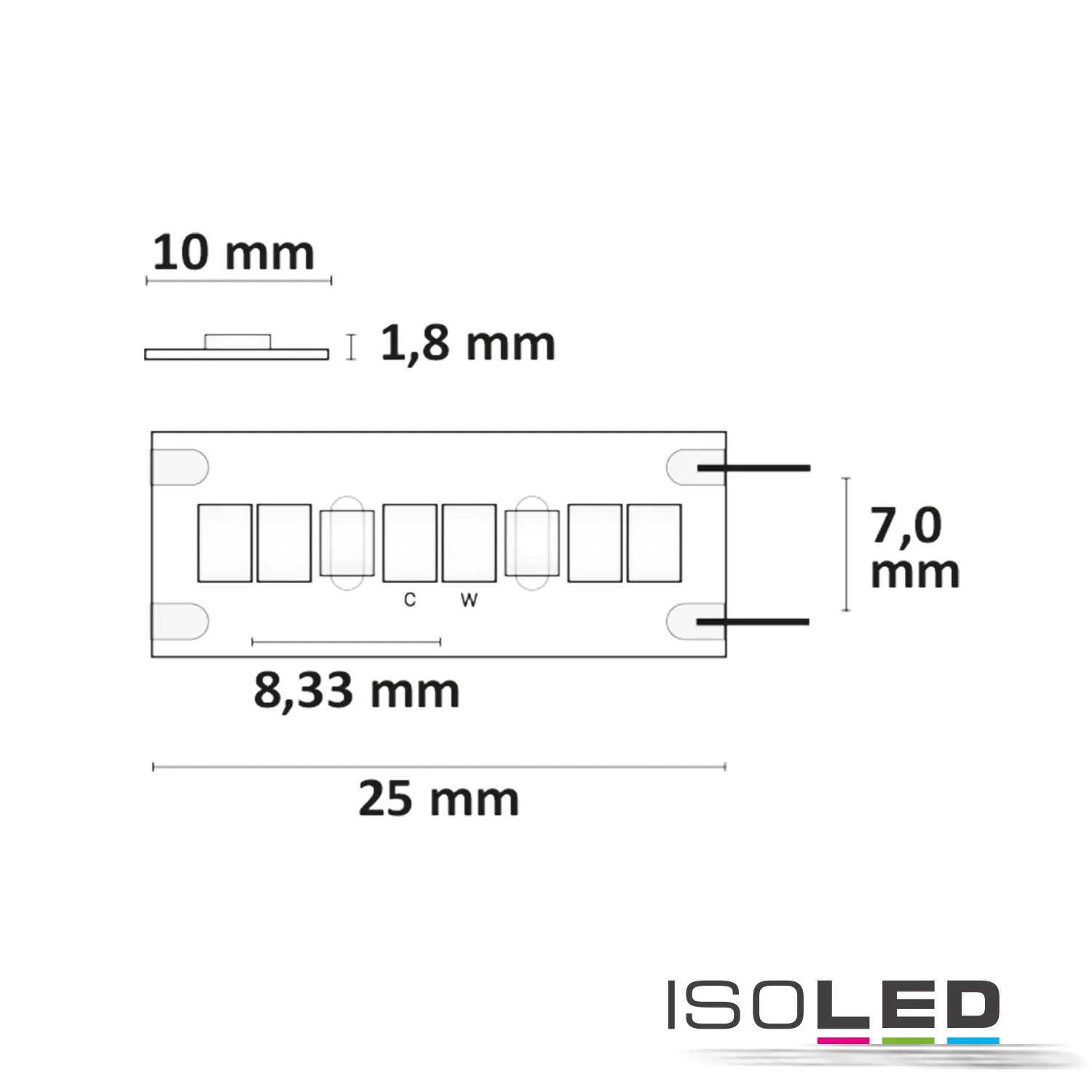 ISOLED LED CRI919/940 MiniAMP Flexband, 12V Pic_2