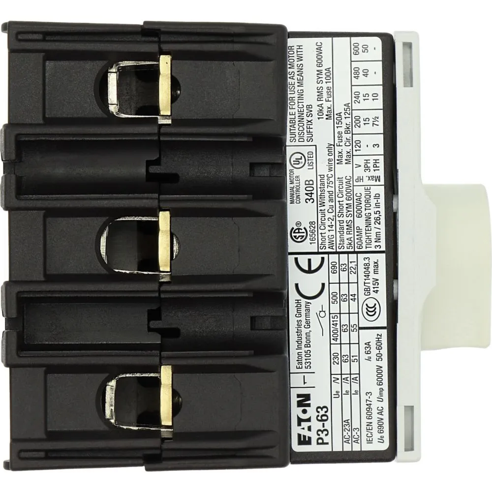 Eaton Electric P3-63/M4/SVB Pic_1