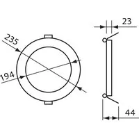 NOBILE AG LED Panel Flat 190 R titan-matt 13W warmweiß Pic_3
