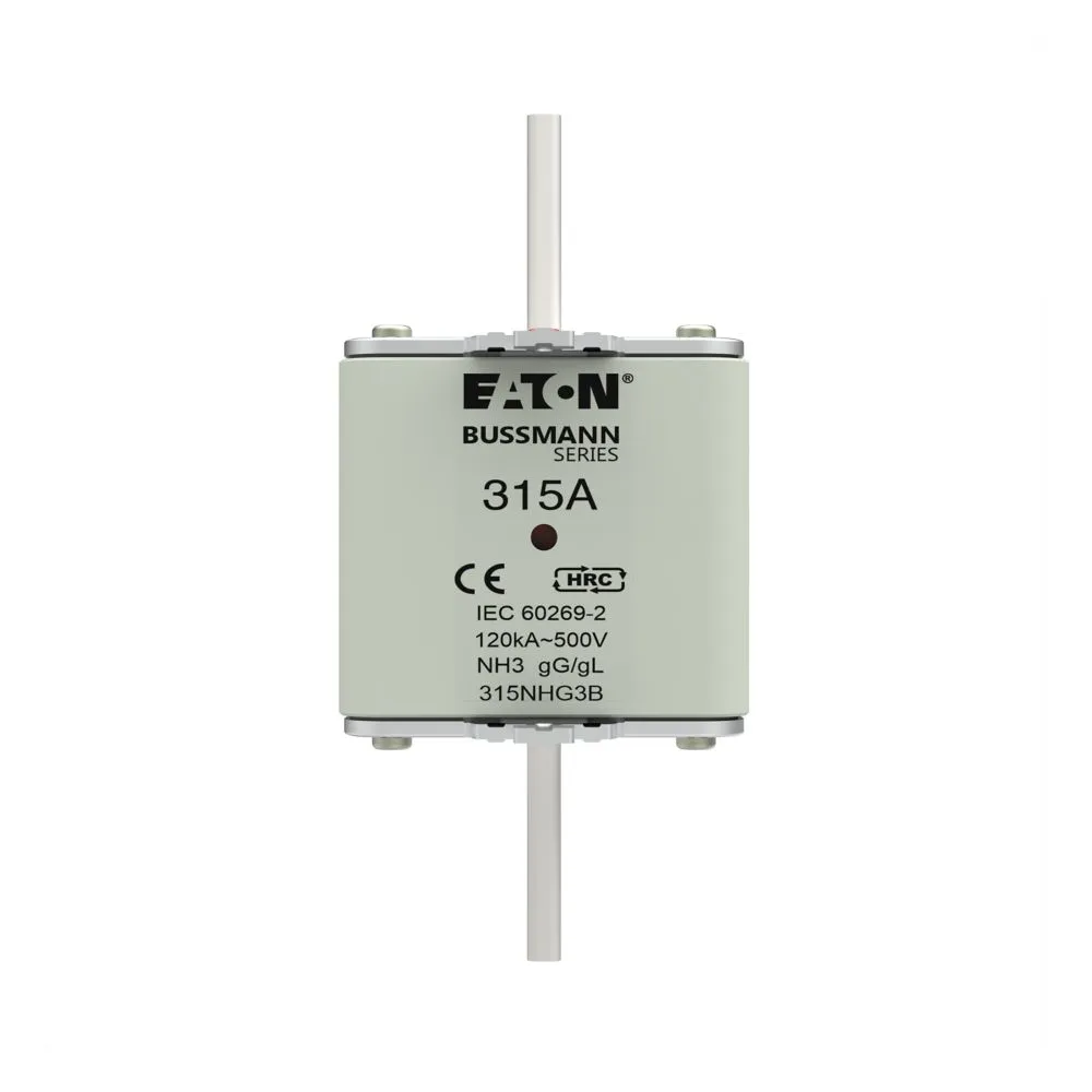 Eaton Electric NH FUSE 315A 500V gG SIZE 3 DUAL IND Pic_1