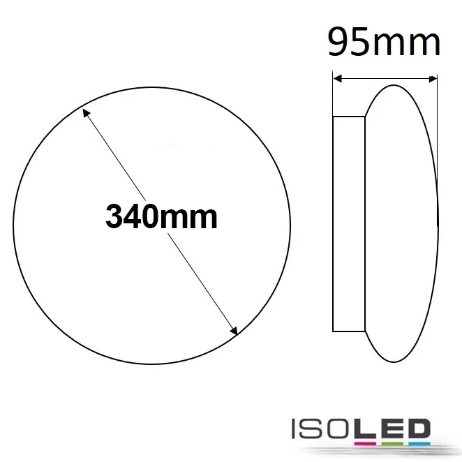 ISOLED LED Decken/Wandleuchte 18W, ColorSwitch Pic_2