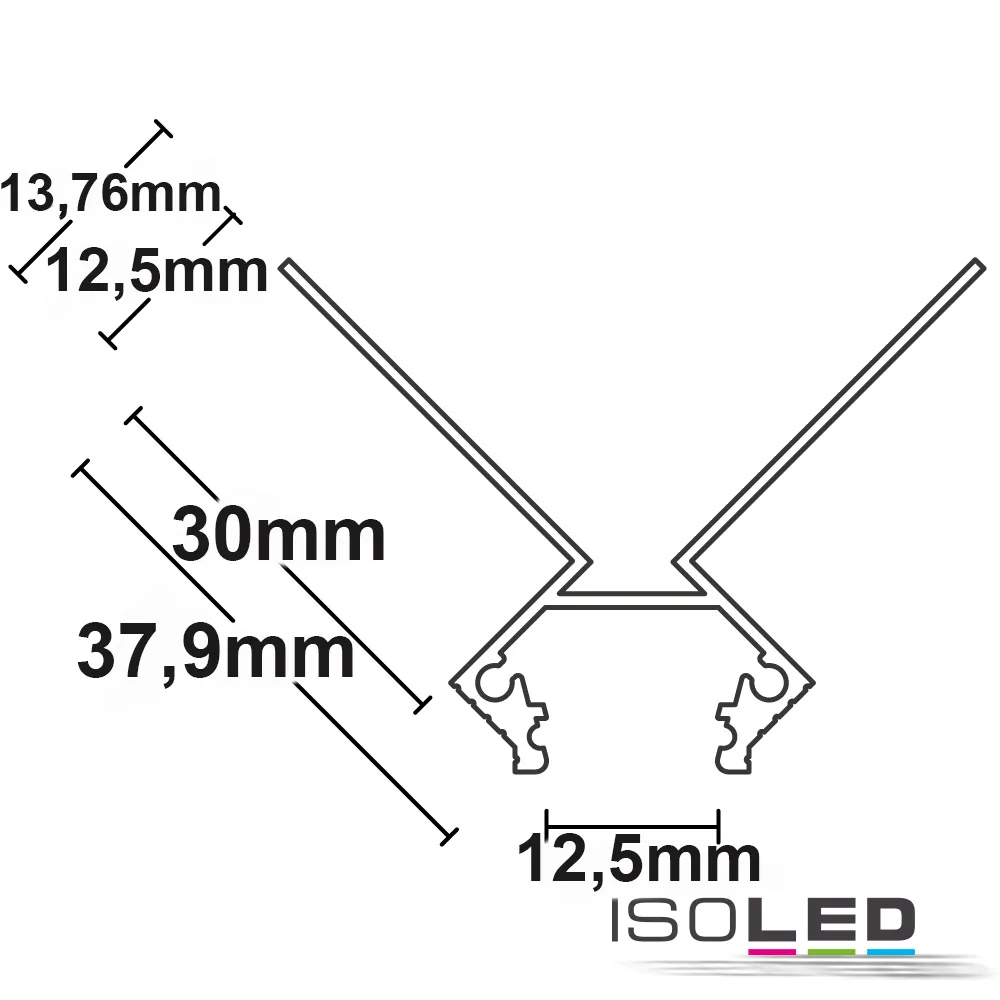 ISOLED LED Trockenbauprofil Außeneck Pic_1