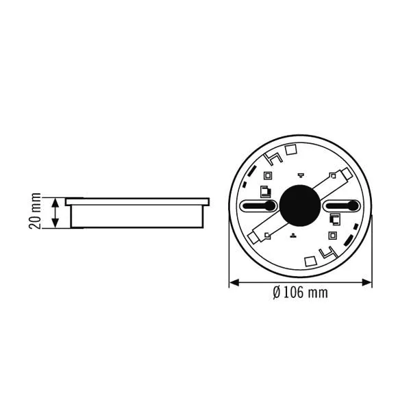 Esylux PROTECTOR K Aufputzdose H20mm weiß Pic_1