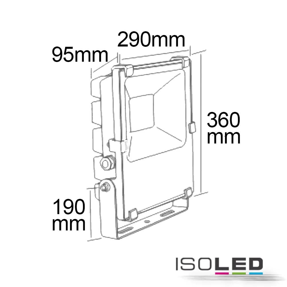 ISOLED LED Fluter Prismatic 100W, kaltweiß Pic_2