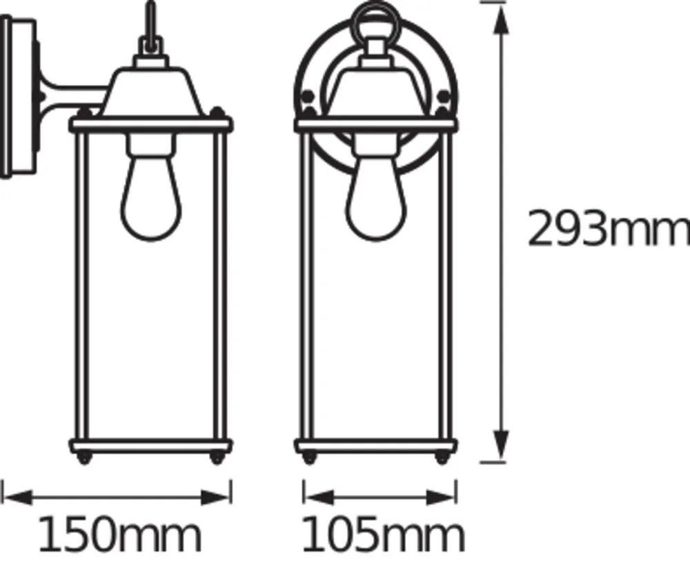 Ledvance ENDURA Classic Lantern Square M E27 Pic_3