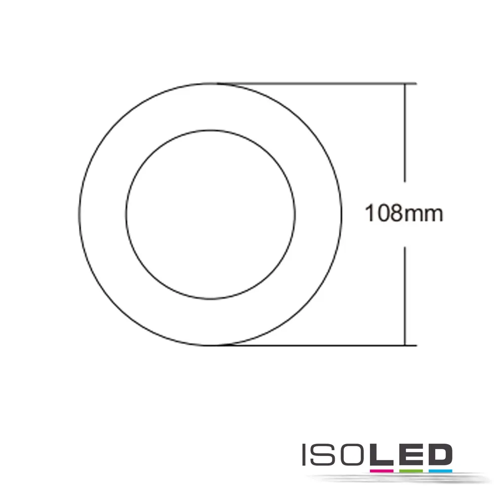 ISOLED Cover Aluminium rund schwarz Pic_2