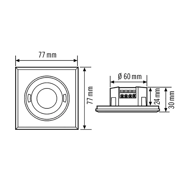 Esylux PD-FLAT 360i/8 SQUARE BLACK KNX Pic_2
