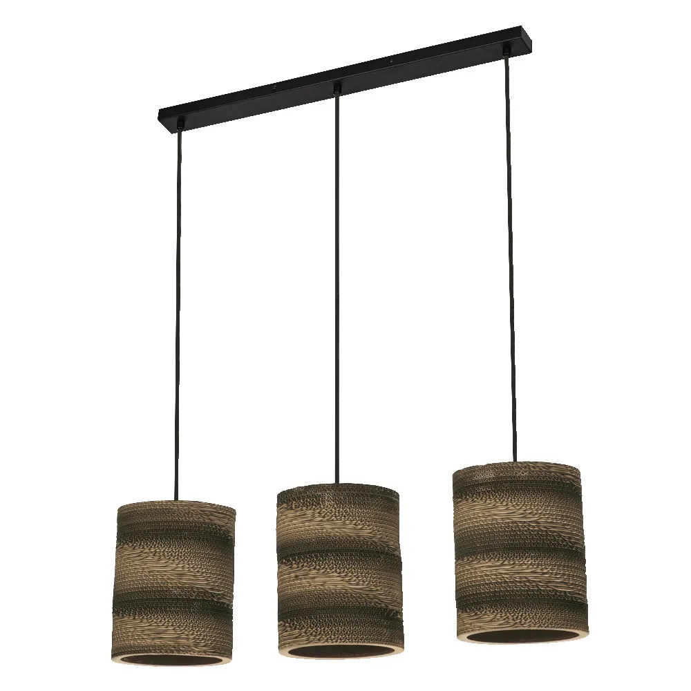 Ledvance Decor Cardboard Cylinder Pendant 3XE27 Brown Pic_1