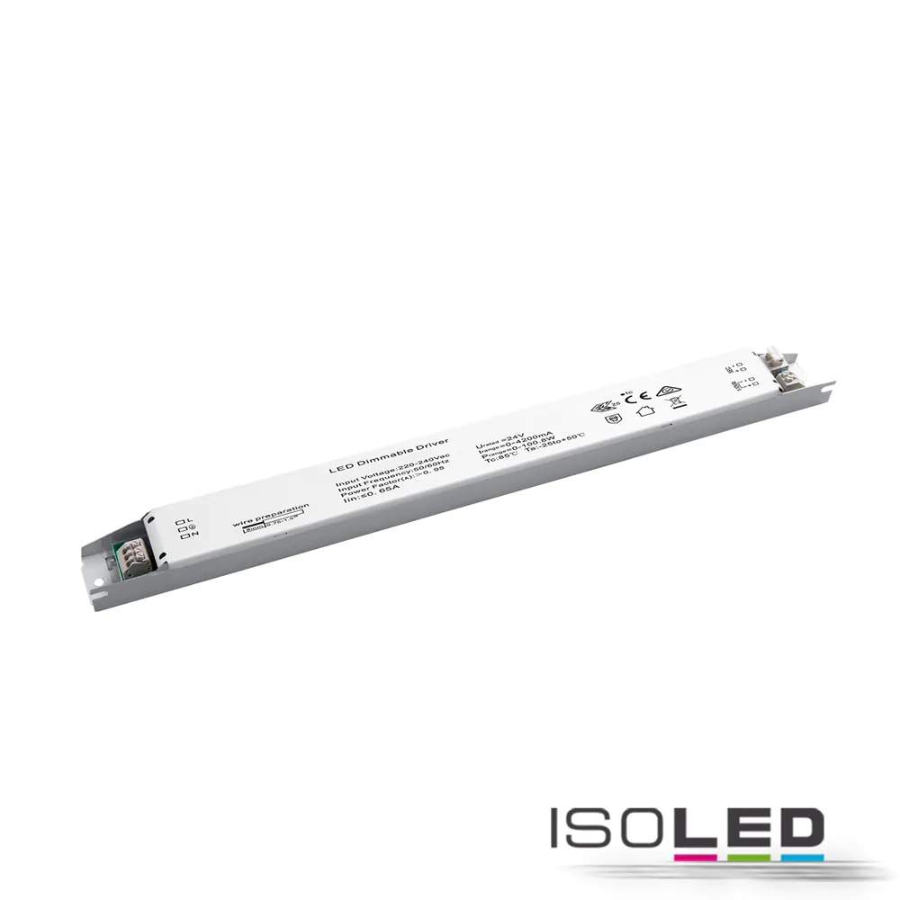 ISOLED LED PWM-Trafo 24V/DC, 0-100W, slim Pic_1