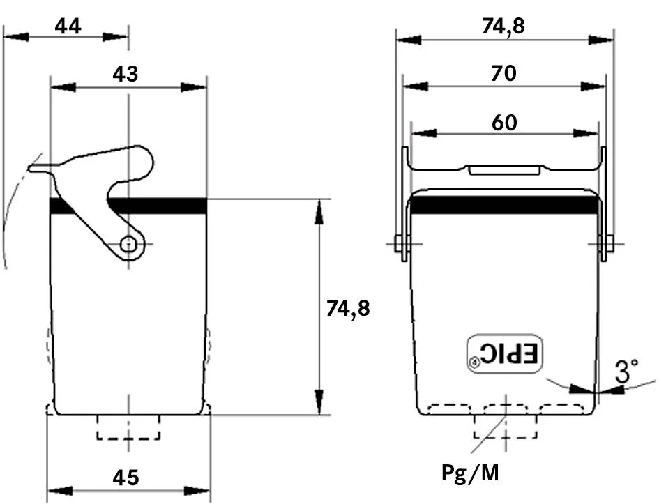 U.I. Lapp GmbH / Lappkabel H-B 6 TBFH 21 ZW. KUPPLUNGSGEHAEUSE Pic_2