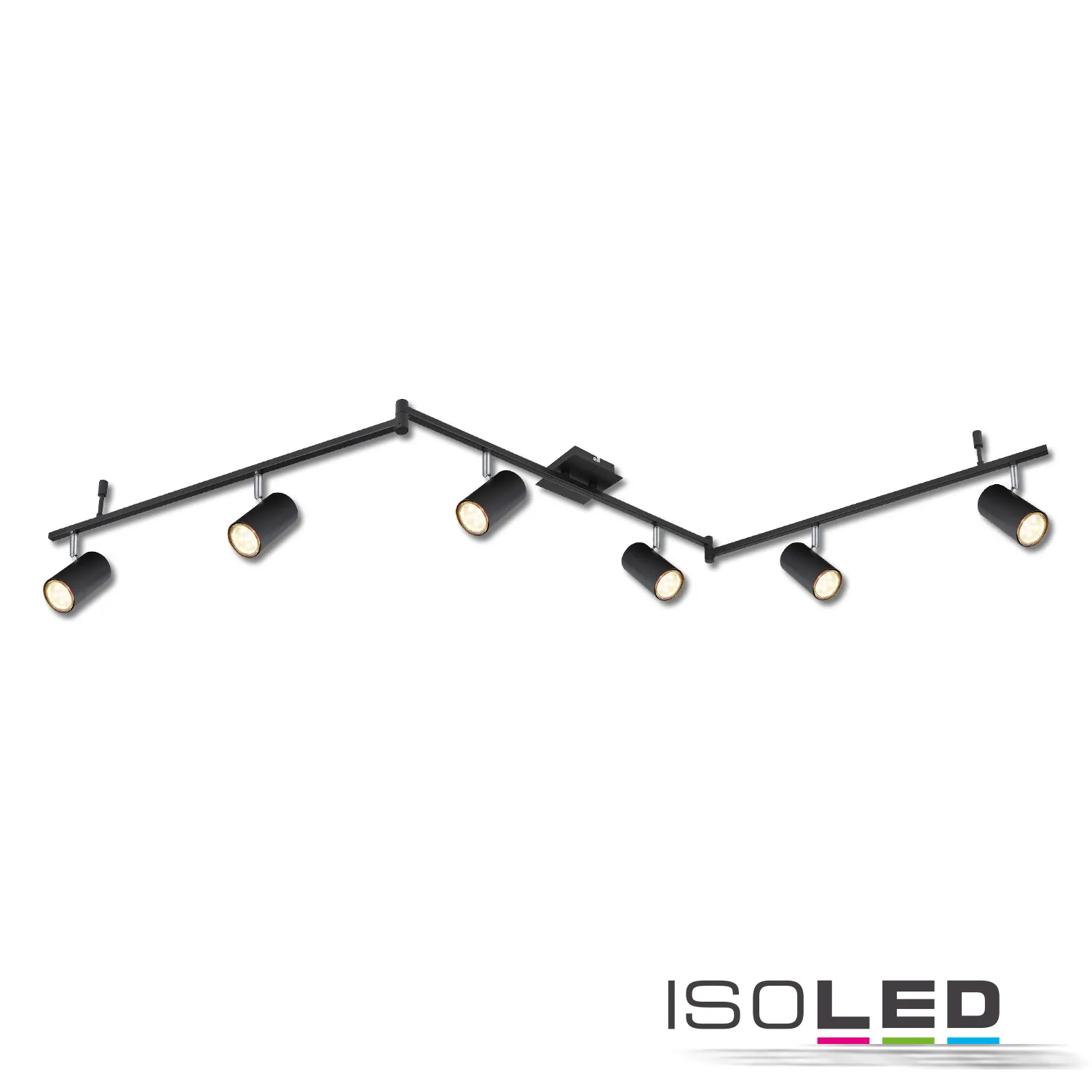 ISOLED Deckenstrahler schwarz matt, 6xGU10 Pic_1