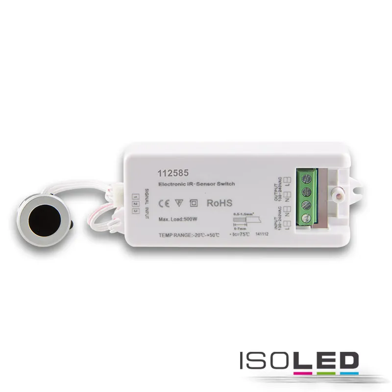 ISOLED Wisch-Schalter mit Sensorkopf silber Pic_2