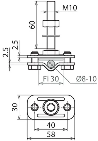 Dehn + Söhne AK ZS 8.10 FL30 GBM10X60 V4A Pic_2