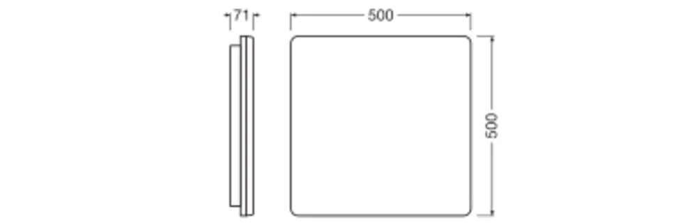 Ledvance SF FLAT SQ DALI 500 P 27W CS Pic_2