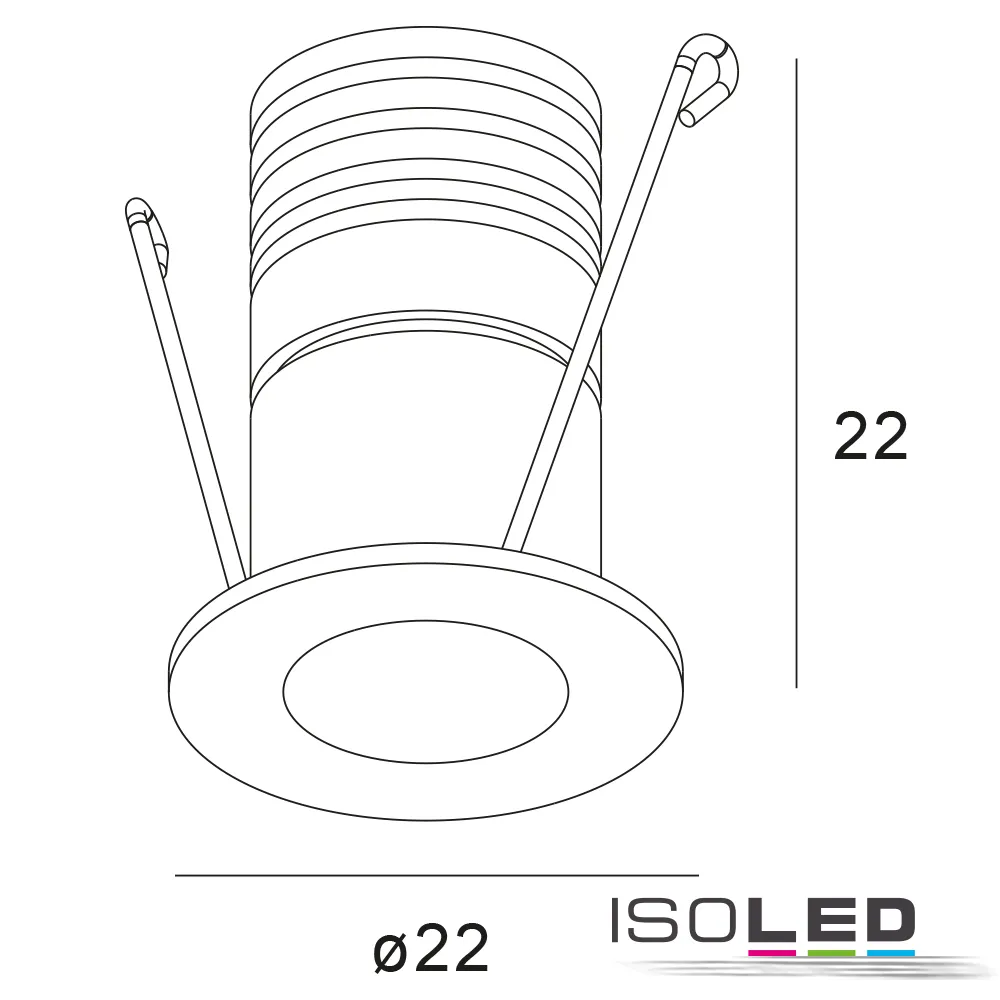 ISOLED LED Einbauleuchte MiniAMP weiß Pic_2