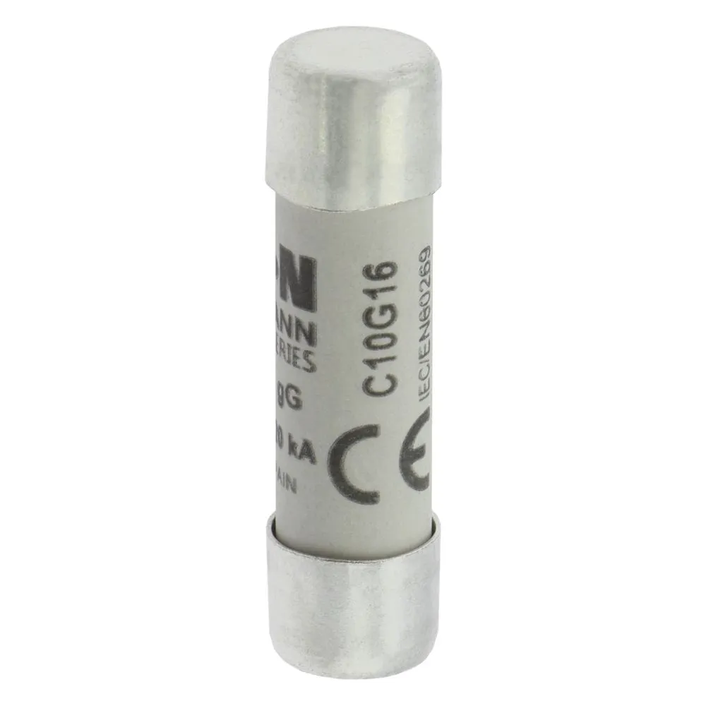 Eaton Electric CYLINDRICAL FUSE 10 x 38 16A GG 500V AC Pic_1