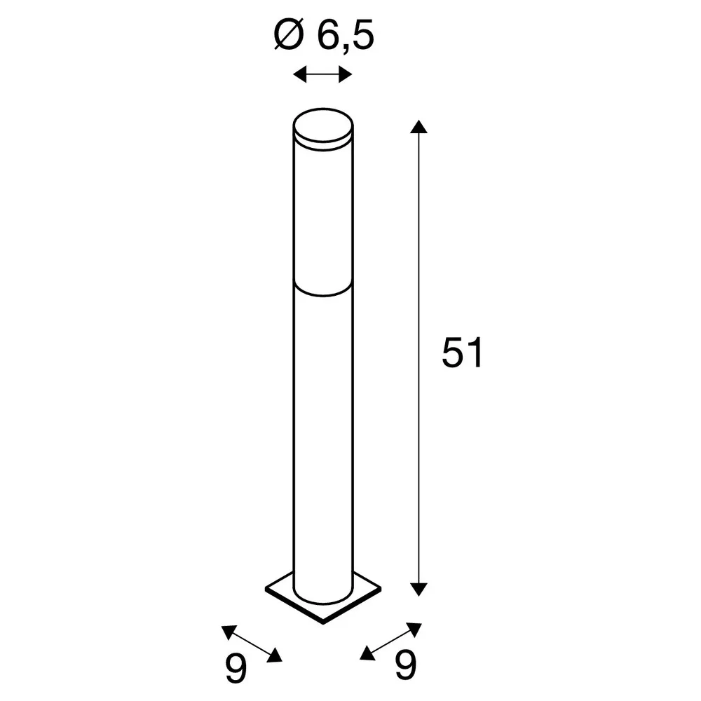 Slv BIG NAILS 50 Pole E27 IP44 edelstahl Pic_3