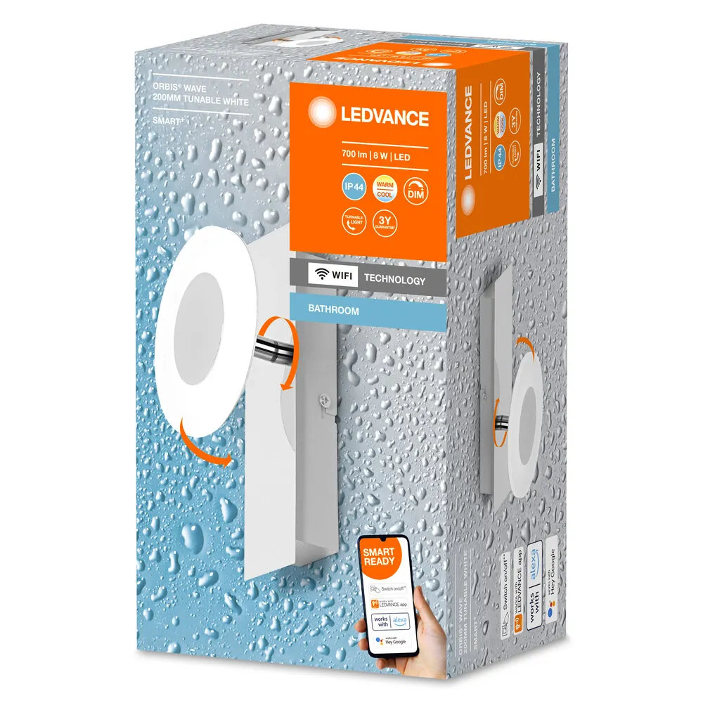 Ledvance SMART+ Wifi Orbis Wall Wave IP44 200mm TW Pic_1