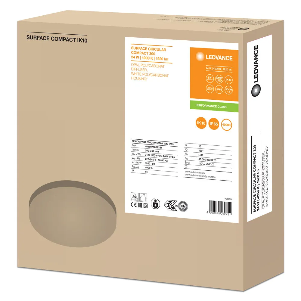 Ledvance SF COMPACT IK10 300 24 W 4000 K IP65 WT Pic_5