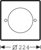 08520PQ Edelstahlabschlusspl quadratisch