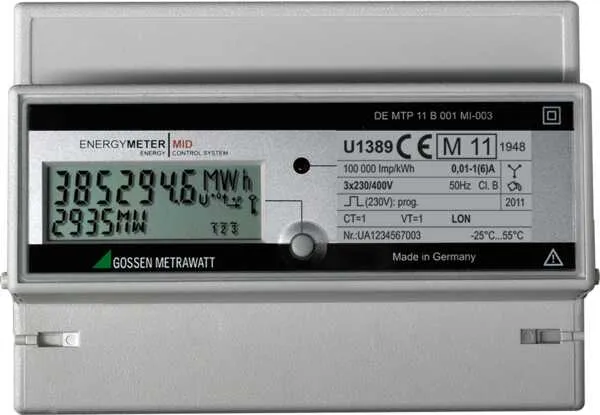 GOSSEN METRAWATT GMBH U1389, MID, kWh, 4-L, 1(6) A Pic_1