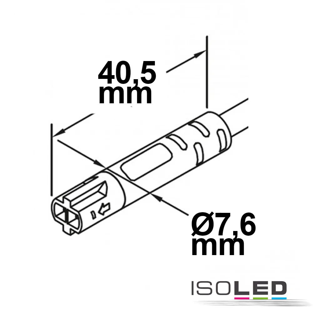 ISOLED Mini-Plug Anschlusskabel male Pic_1