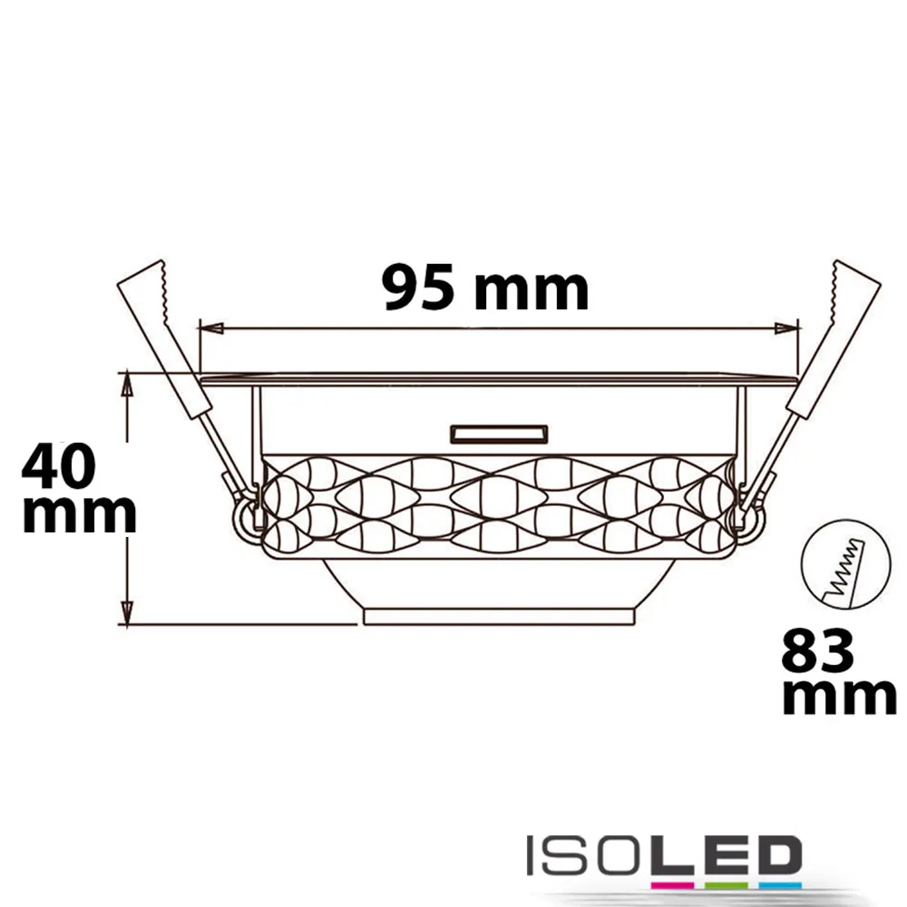 ISOLED LED Einbaustrahler asymmetrisch COB Pic_2