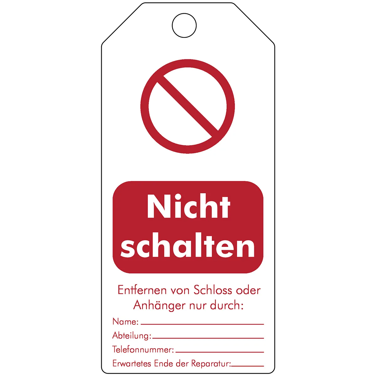 Brady TAG-DE DO NOT OPERATE B-7694-75X160MM/5 Pic_1