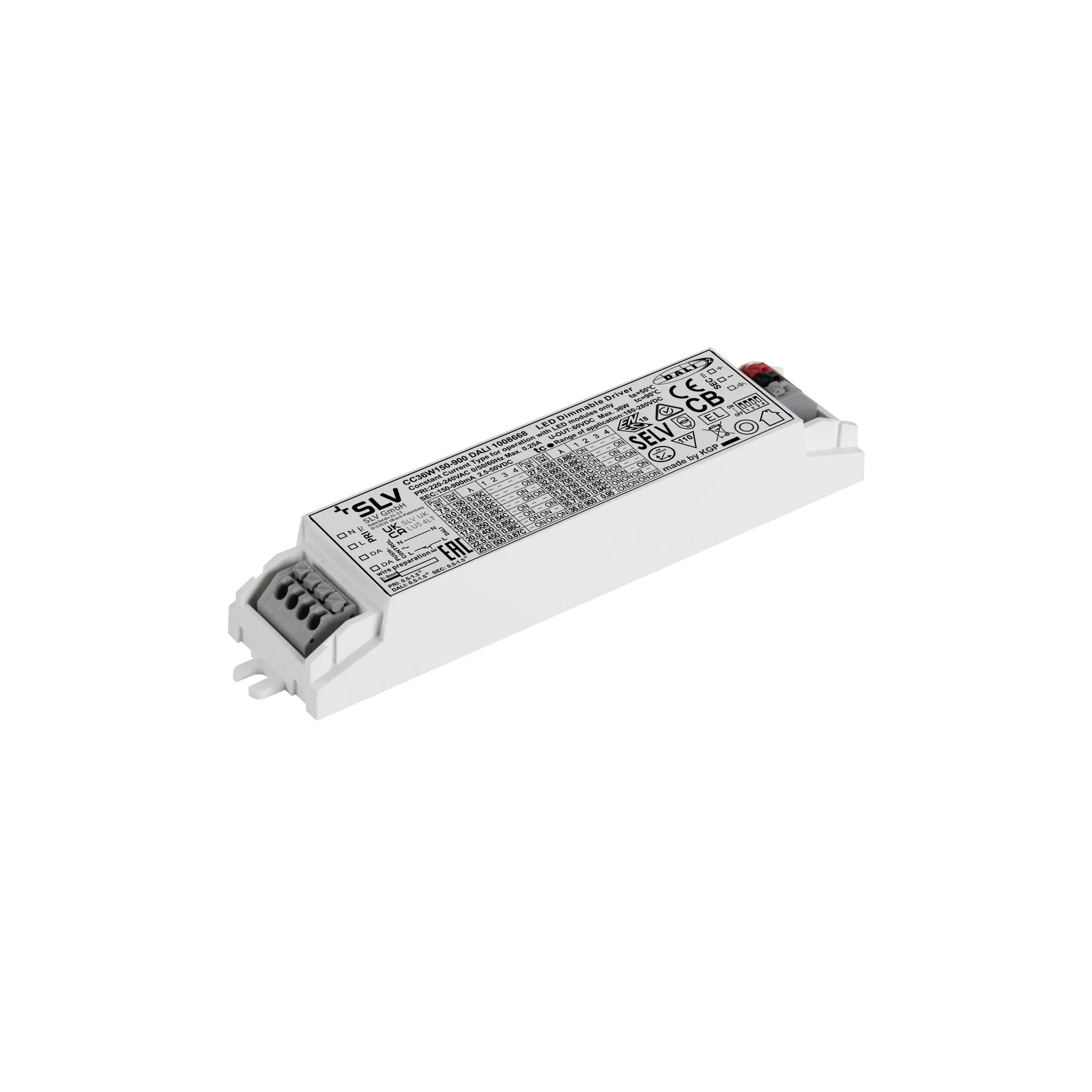Slv LED Treiber 36W 100-900mA DALI weiß Pic_3