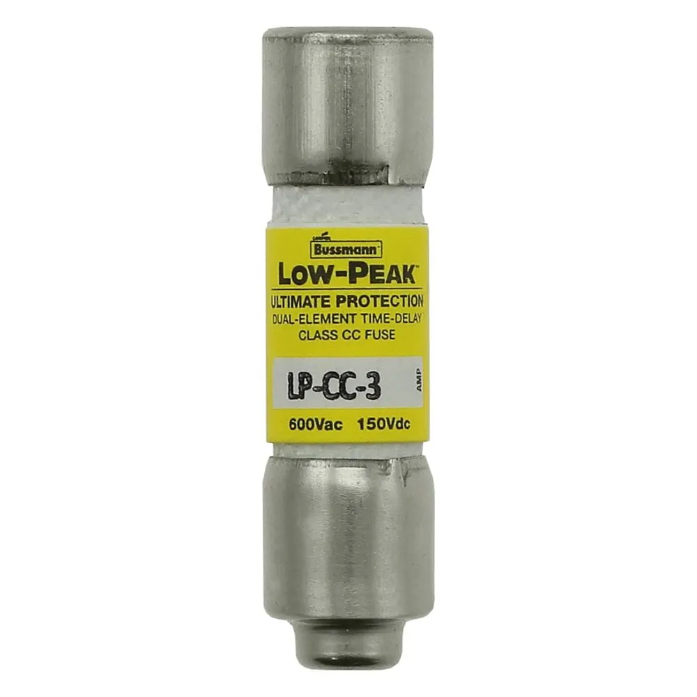 Eaton Electric LOW PEAK CC TRÄGE SICHERUNG 3 AMP Pic_1