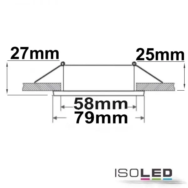 ISOLED Einbaurahmen eckig für GU10/MR16 Pic_2