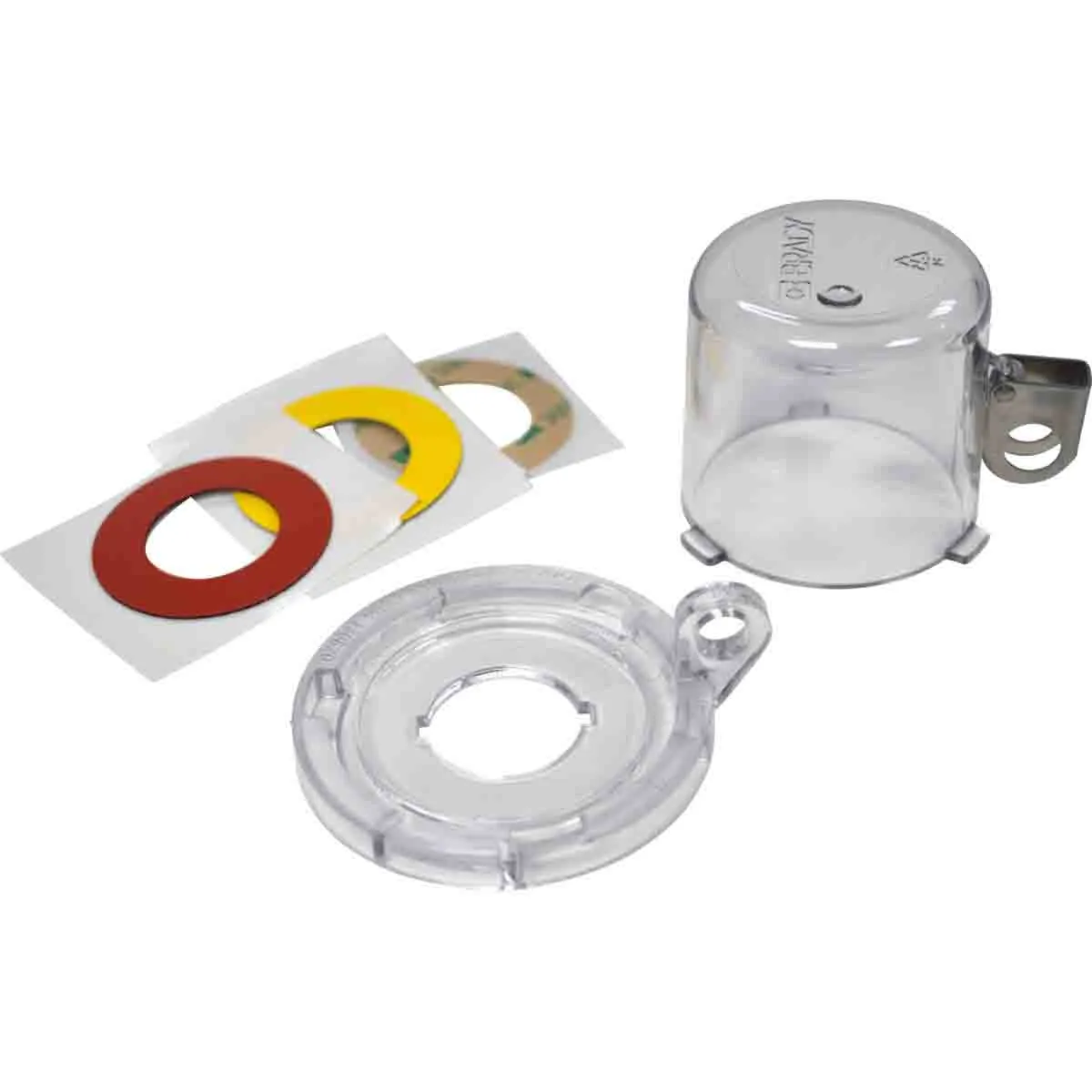 Brady 22MM CLEAR PUSH BUTTON LO W/ STD COVER Pic_2