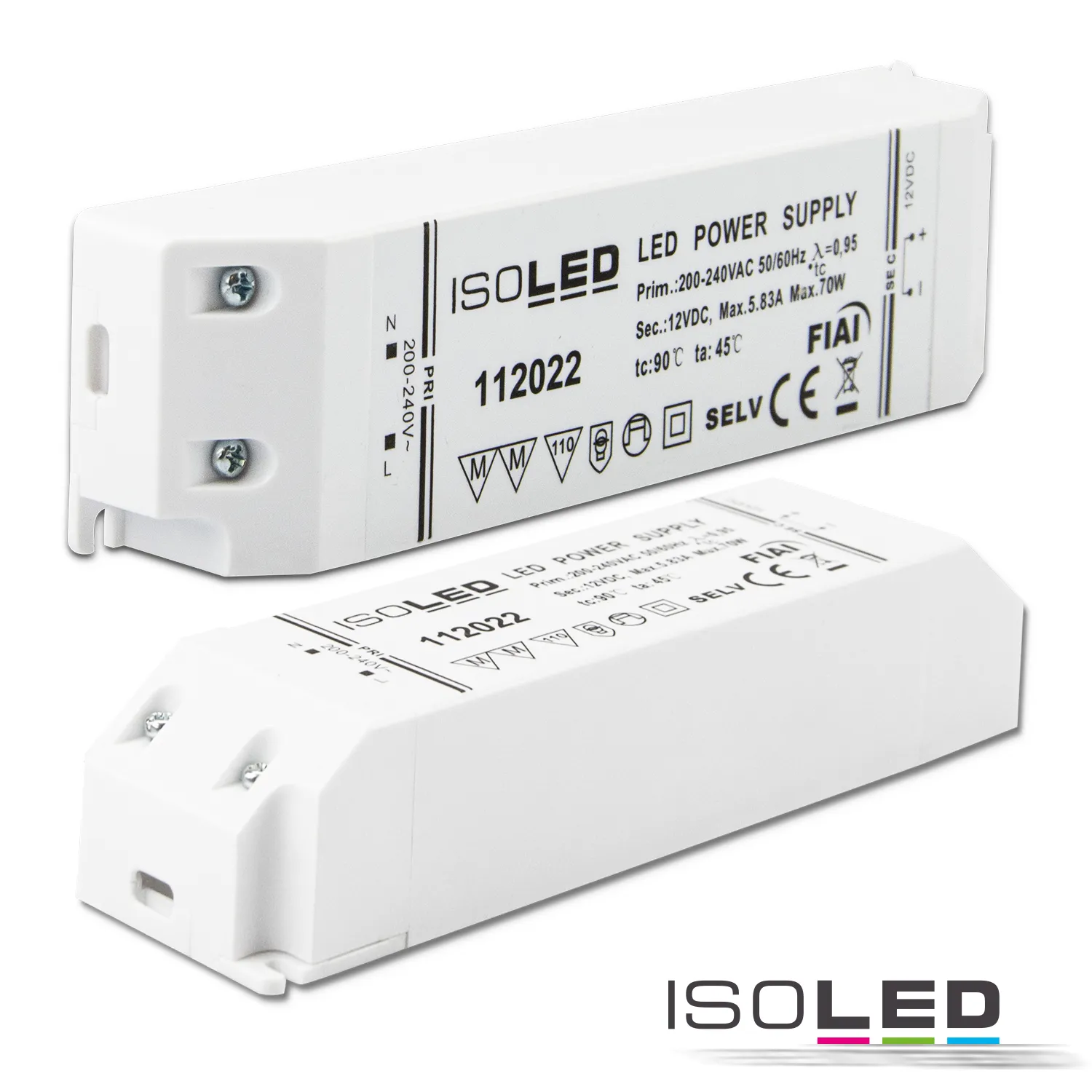 ISOLED LED Trafo 12V/DC, 0-70W, SELV Pic_2