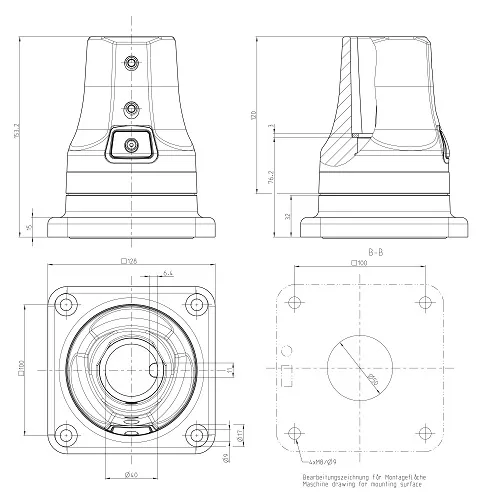 Bernstein CS-480 B.FLEX STANDFUß DREH. A Pic_1