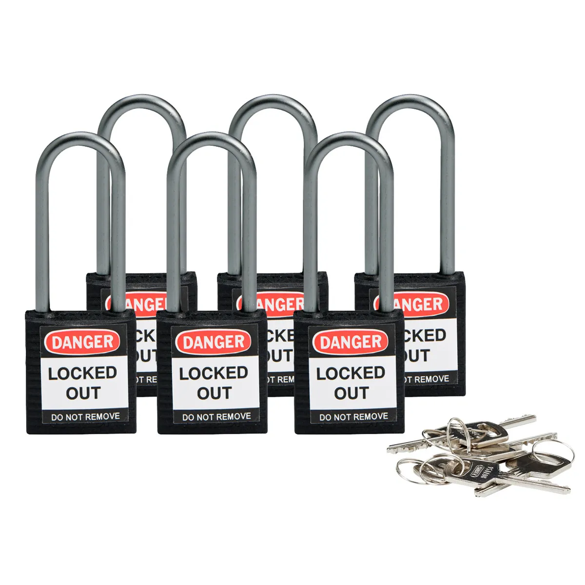 Brady COMPACT SAFE PADLOCK 50MM SHA KD BLACK/6 Pic_1