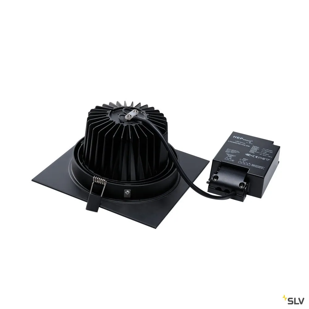 SLV ELEKTRONIK GMBH NEW TRIA 150 DL eckig 1-10V 2700K schw. Pic_3