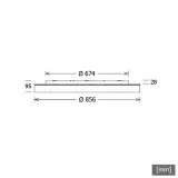LUNM 404.830.1/DALI weiß