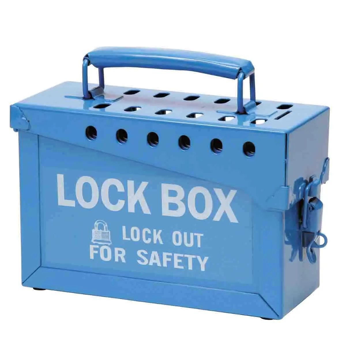 Brady 13 LOCK PORTABLE METAL LOCK BOX - BLUE Pic_1