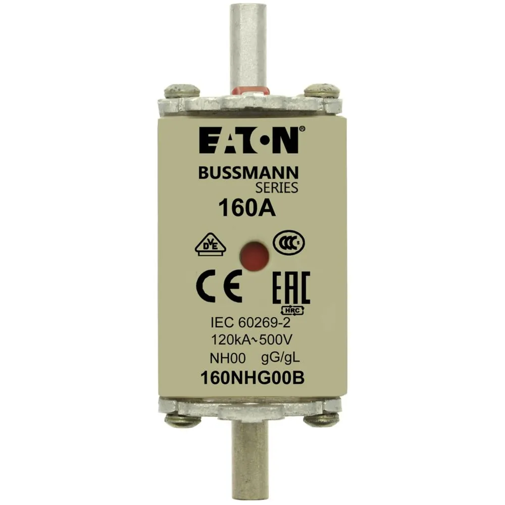 Eaton Electric NH FUSE 160A 500V GL/GG SIZE 00 DUAL IN Pic_2