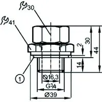 Ifm Electronic MOUNTING ADAPTER G3/4 Pic_1