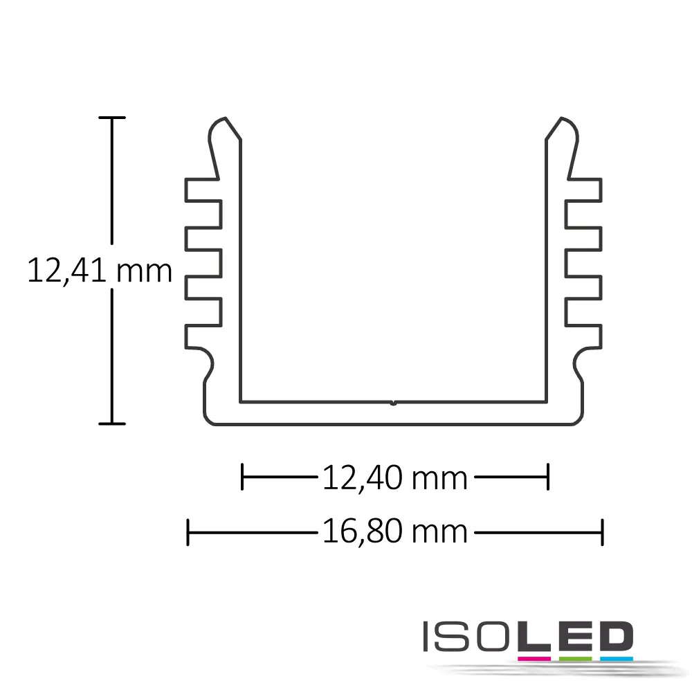ISOLED LED Aufbauprofil SURF12 BORDERLESS Pic_2