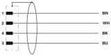 SAC-4P-M12MS/10,0-PUR SH