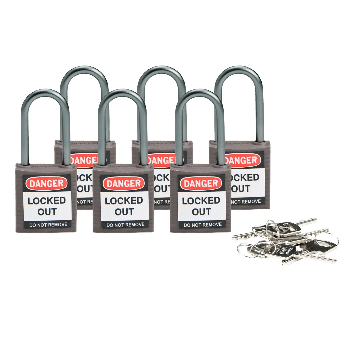 Brady COMPACT SAFE PADLOCK 38MM SHA KD GREY/6 Pic_1