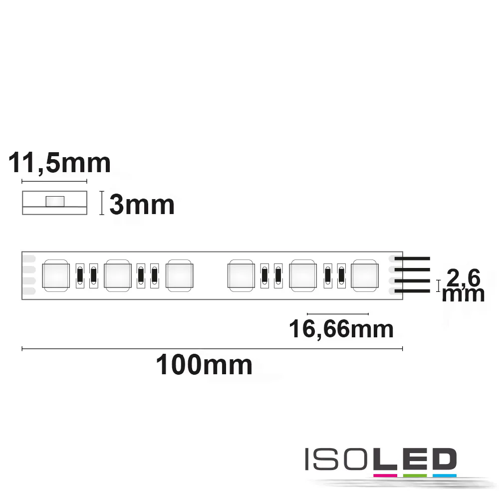 ISOLED LED AQUA RGB+WW Flexband, 24V Pic_2