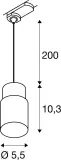 PURI 2.0 Tube PD 3Ph. GU10 weiß/weiß