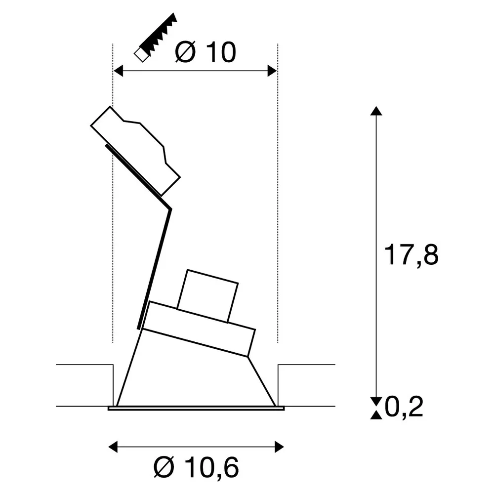 Slv HORN DL single asymmetr. QPAR51 schwarz Pic_2