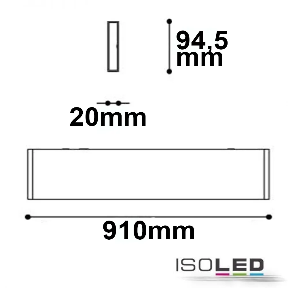 ISOLED LED Wandleuchte Linear Up+Down 900 Pic_1