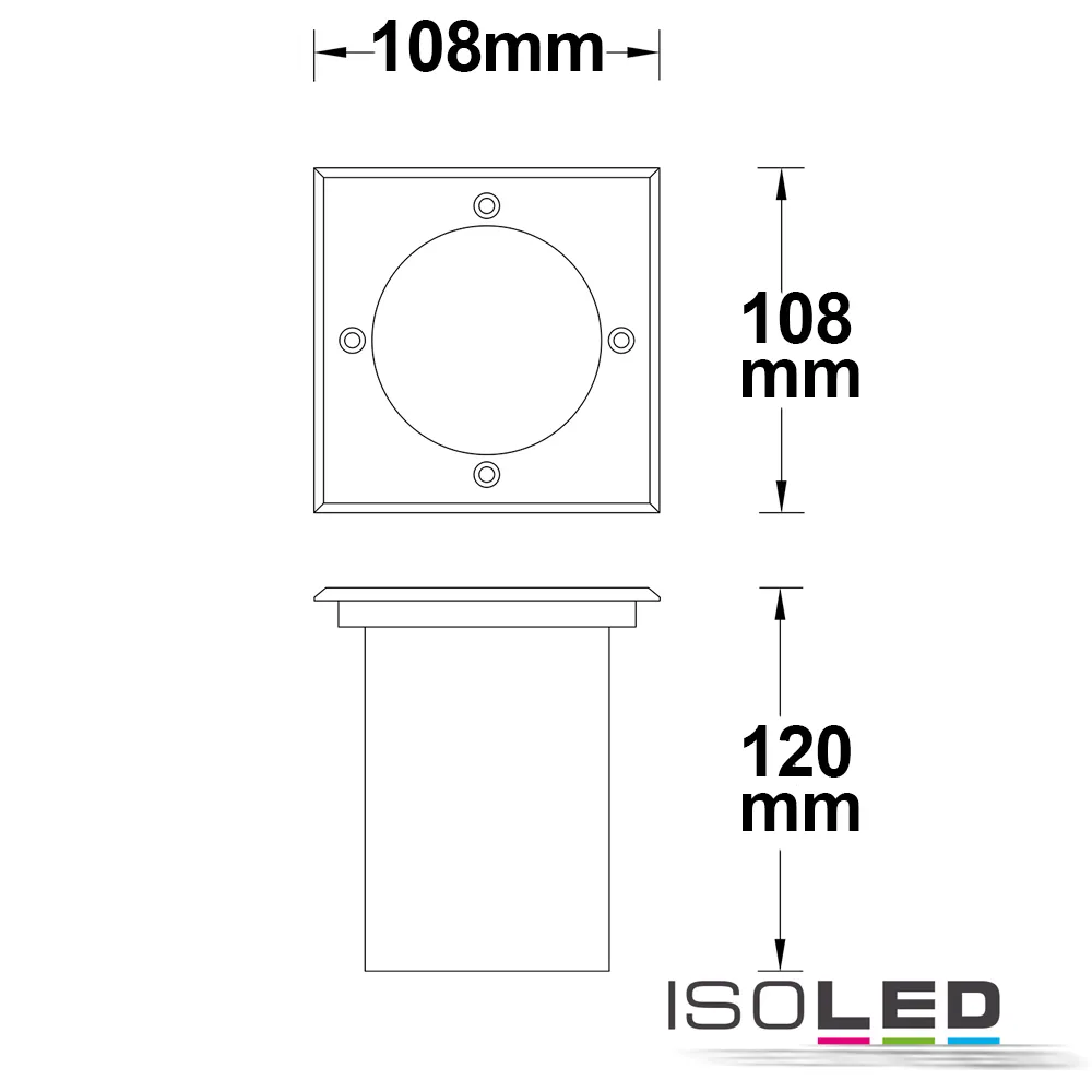 ISOLED Bodeneinbaustrahler für GU10 Pic_2