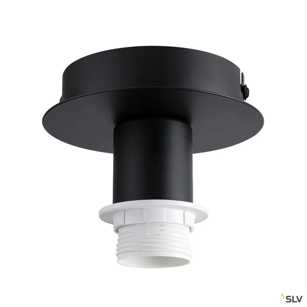Slv FENDA Deckenrosette E27 schwarz Pic_2