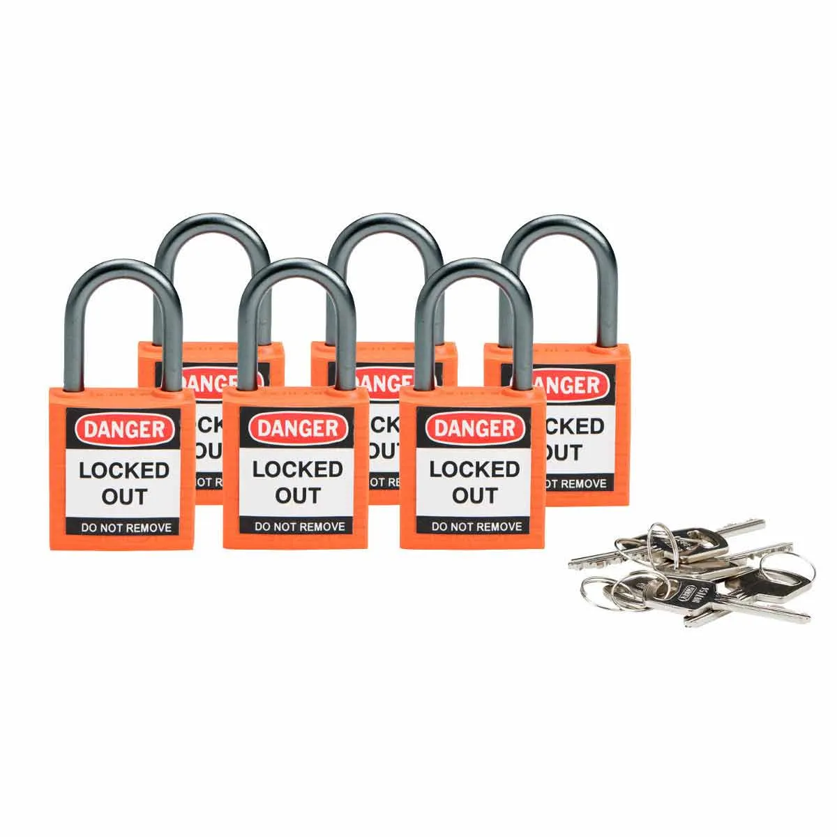 Brady COMPACT SAFE PADLOCK 25MM SHA KD ORG/6 Pic_1